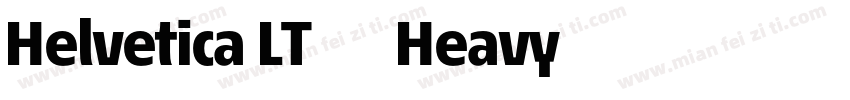 Helvetica LT 85 Heavy字体转换